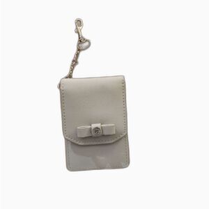 Anne Klein cream wallet keychain